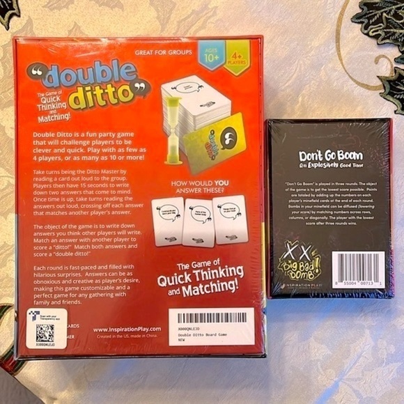 Brand New Set of Two Board Card Games Double Ditto Don't Go Boom Family Sealed - Picture 4 of 7